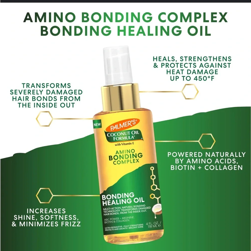 Coconut Oil Formula Bond Repair Complex Bonding Healing Oil - Green and Yellow - Picture 3 of 4